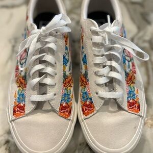Vans Anaheim Factory Sid DX White Embroidered Shoes